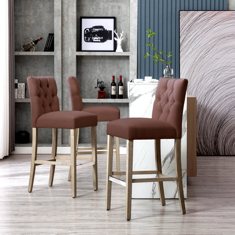 Laurel Foundry Modern Farmhouse Bryanna Counter & Bar Stool (Set of 3) & Reviews | Wayfair
